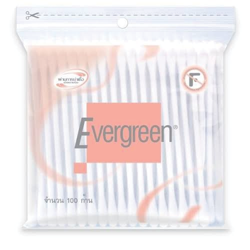 Evergreen Cotton Buds Size 100 Sticks