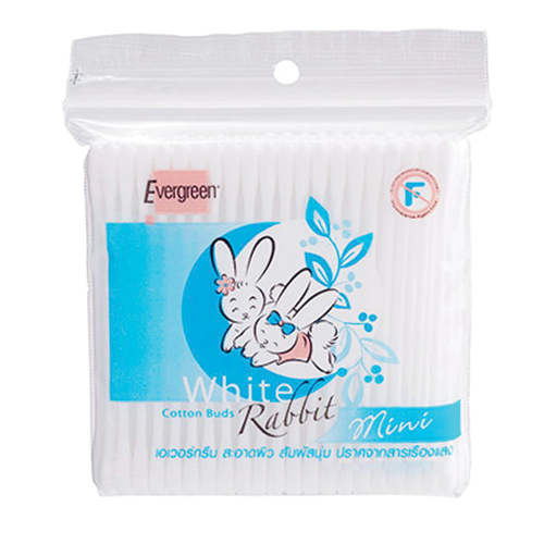 Evergreen rabbit cotton buds 200 sticks