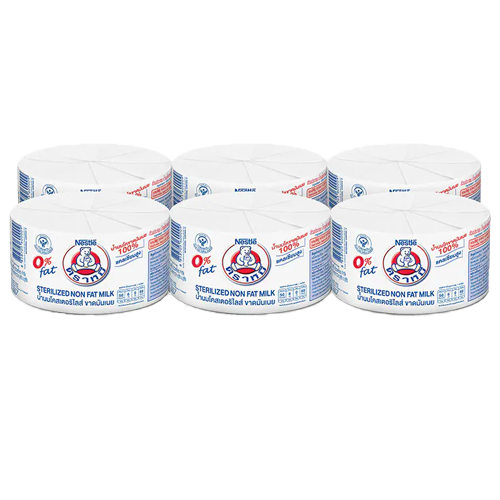 Bear Brand : Sterilized Non Fat Milk 140ml 1X6