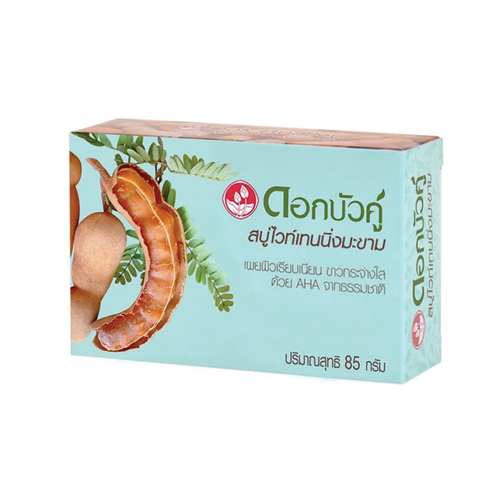 Dok Bua Ku Twin Lotus Herbal Bar Soap with Tamarind Whitening  85g
