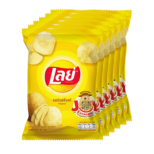 Lay's Potato Chips Original Flavor 42 g 1x6