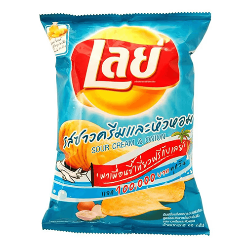 Lays ລົດຄຣີມຫົວຫອມ 42 g