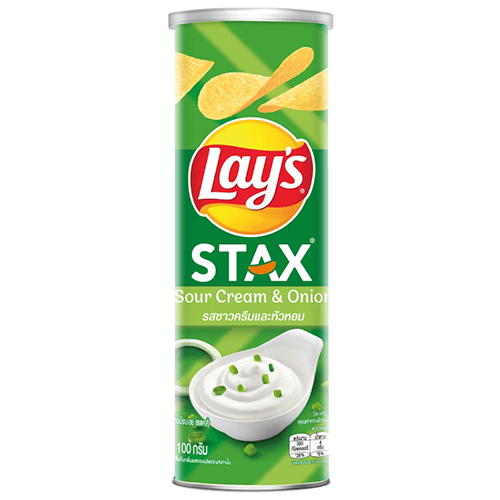 lays stax ຊາວຄຮີມແລະຫົວຫອມ 103 g