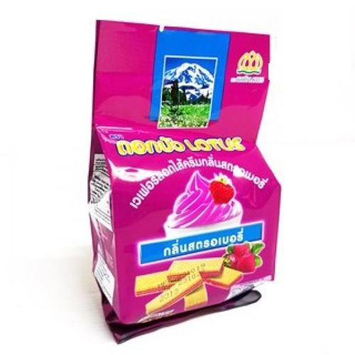 Dok Bua Wafer Filled with Strawberry Flavour Cream 60g