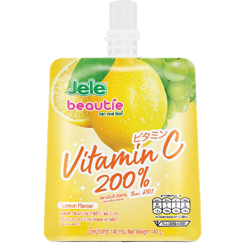 Jele Beautie Vitamin-C 200% Lemon Flavor 140g