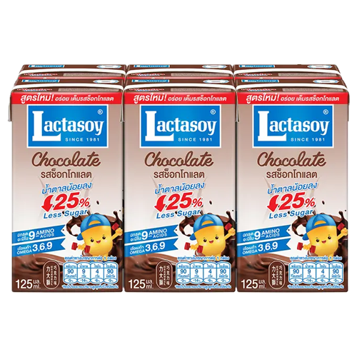 Lactasoy Poy Milk UHT Chocolate Flavored 125ml 1x6