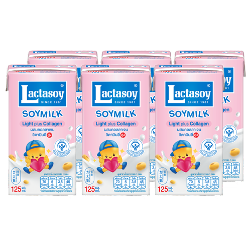 Lactasoy Poy Milk UHT Collagen Fiber 125ml 1x6