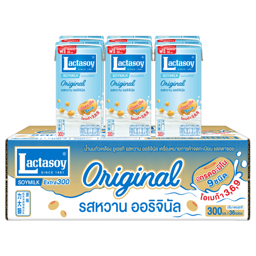 Lactasoy Poy Milk UHT Sweet Flavored 300ml 1x6x6