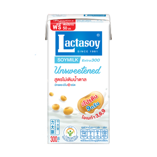 Lactasoy Poy Milk UHT Unsweetened Flavored 300ml