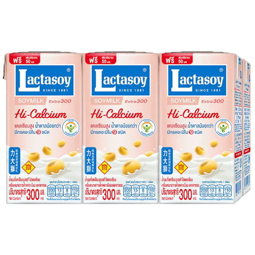 Lactasoy Poy Milk UHT J 300ml 1x6