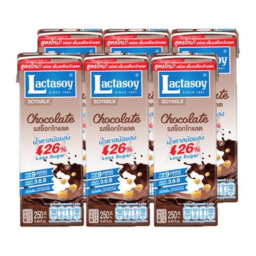 Lactasoy Poy Milk UHT Chocolate Flavored 250ml 1x6