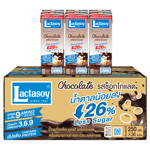 Lactasoy Poy Milk UHT Chocolate Flavored 300ml 1x6x6