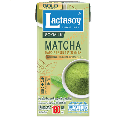 Lactasoy UHT Poy Milk Matcha Green Tea 180ml