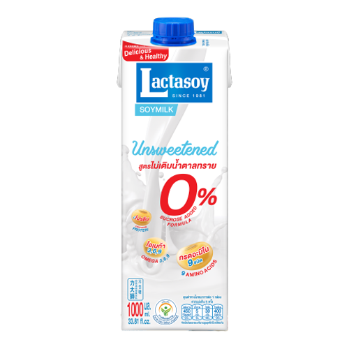 Lactasoy Poy Milk UHT Unsweetened Flavored 1000ml