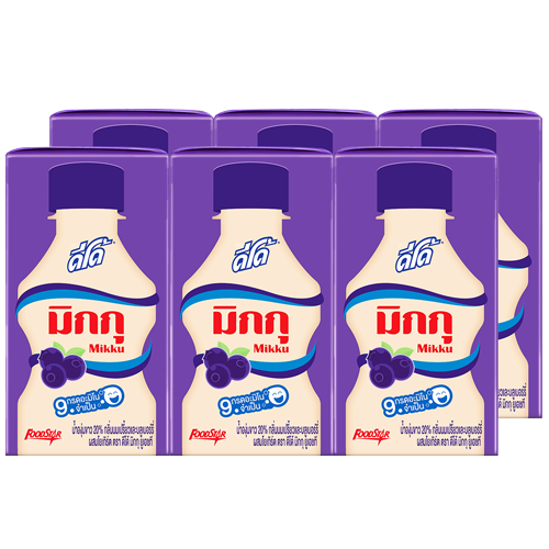 I1 ®DeeDo Mikku Fruit Juice Blueberry Flavoured with Yoghurt 115 ml 1x6