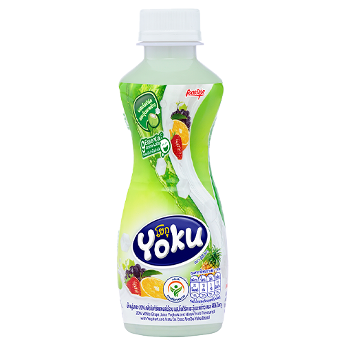 DeeDo Yoku Fruit Juice Mixed Fruit Flavoured with Yoghurt and Nata De Coco 230ml 1x6x8