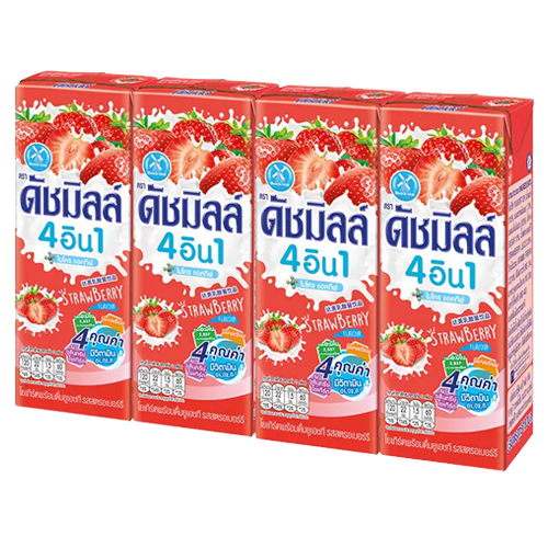 Dutch Mill Strawberry  UHT Yoghurt Drink DYG 180ml  1x4