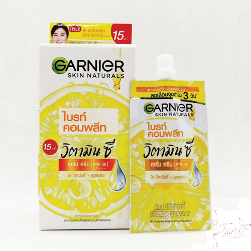 Garnier Bright Complete Vitamin C Serum Cream SPF30/PA+++ 7ml 1x6
