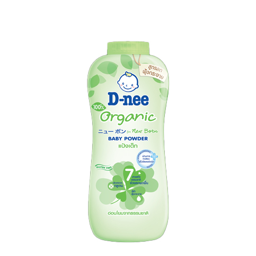 D-Nee Pure Organic New Born Baby Powder 350g 1x2