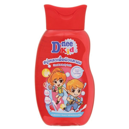 ຄີມອາບນ້ຳD-Nee Kid 200ml.ແດງ ຂວດ