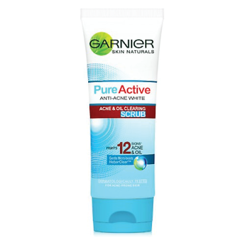 Garnier Pure Active Anti-Acne White Acne & Oil Clearing Scrub 100ml