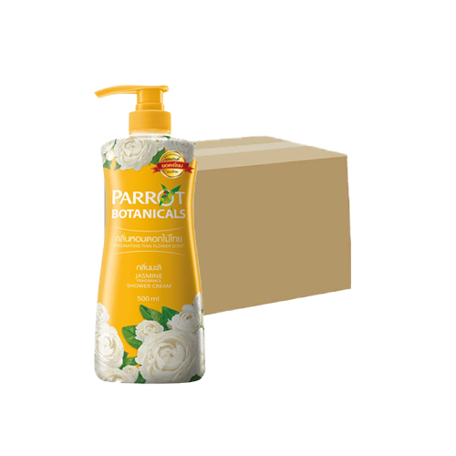 Parrot Botanicals Shower Cream White Jasmine 500ml 1+1 Yellow 1x12