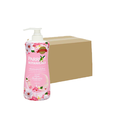 Parrot Botanicals Shower Cream  Sakura Fragrance  500ml 1+1  Sakura 1x12