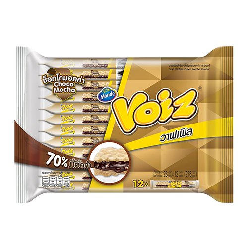 Voiz Waffle Choco Mocha Flavor 23g 1x12