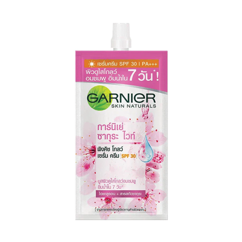 Garnier Sakura White Pinkish Glow Serum Cream UV  7ml