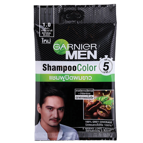 Garnier Men Shampoo Color 1.0 Natural Black 10ml