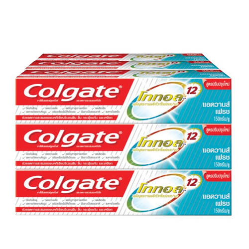 Colgate Toothpaste Total 12 Advanced Fresh Gel 150g 1x6