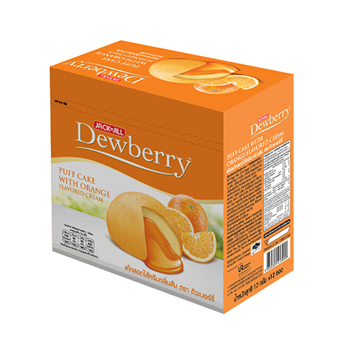 Dewberry Puff Cake Orange 17g 1x12