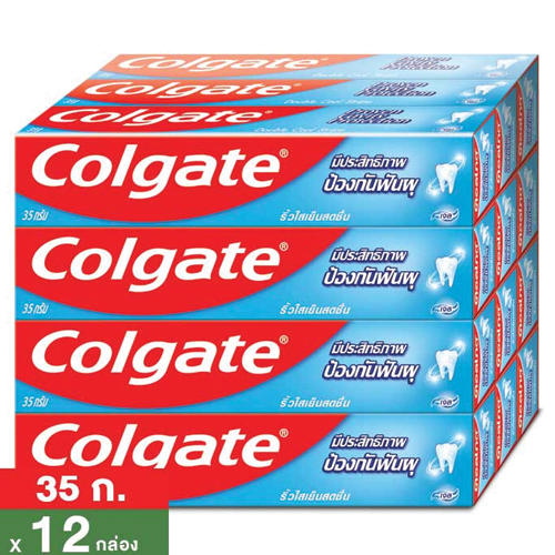 Colgate Toothpaste Proven Cavity Protechtion Double Cool Stripe  35g 1x12