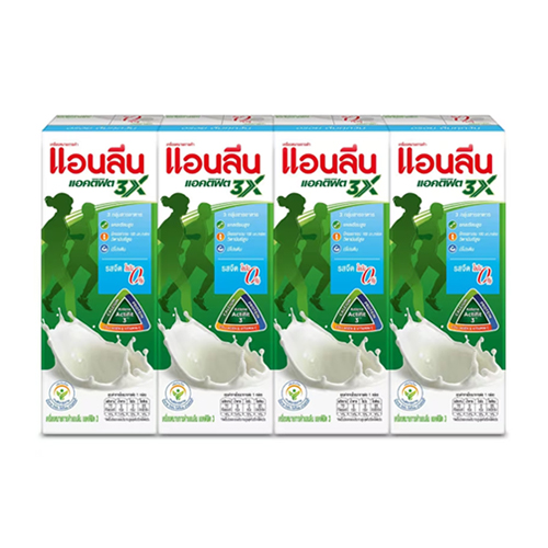 Anlene Actifit 3 Low Fat UHT Milk High Calcium Plain Flavor 180ml 1x4