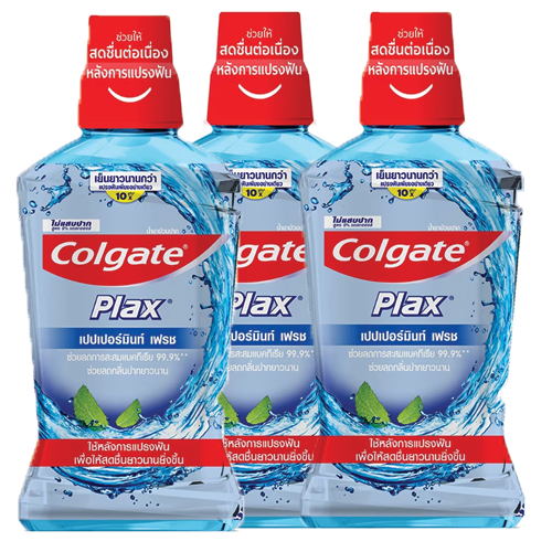 Colgate Mouthwash Plax Pepermint Fresh 500ml 1x3