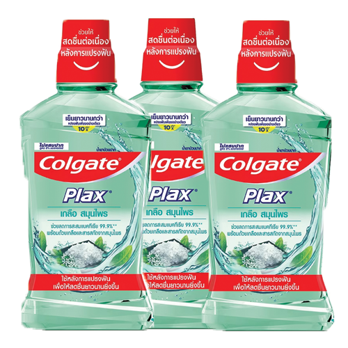 Colgate Mouthwash Plax Salt Herbal 500ml 1x3