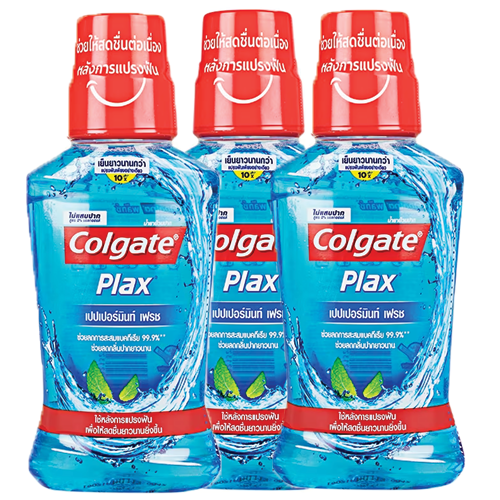 Colgate Mouthwash Plax Pepermint Fresh 250ml 1x3
