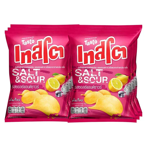 Tasto Potato Chip Salt & Sour Flavored 42g 1x6