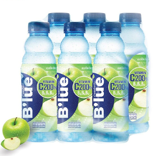 Blue Vitamin C Drink Green Apple Flavor 500ml  1x6