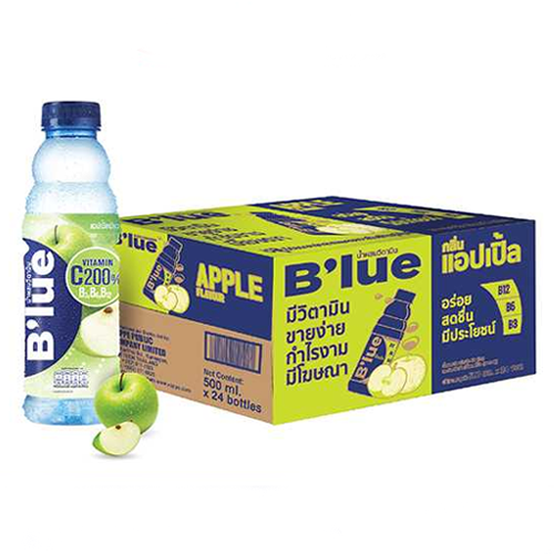 I1 B'lue Vitamin C Drink Green Apple Flavor 500ml 1x6x4