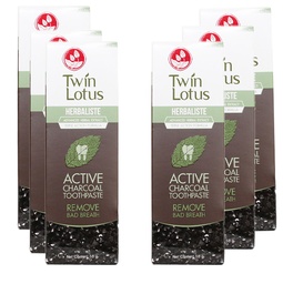 Twin Lotus Active Charcoal Toothpaste 50g 1x6 / (Pack)