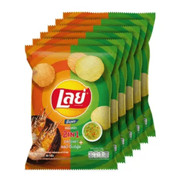 I1 Lay's Grilled prawn and seafood sauce flavor chips 42g 1x6 / (Pack)