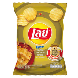 ®Lay's Rock Ridged Potato Chips Hot Chili Squid Flavor 46g / (หน่วย)