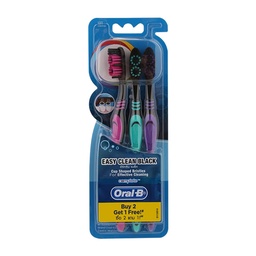 Oral-B Complete Easy Clean Black 3 Toothbrushes / (Unit)