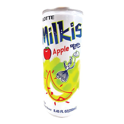 I1 Lotte Milkis apple Soda Beverage 250ml / (Unit)