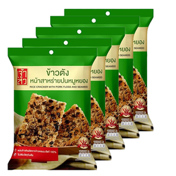 Chao Sua Rice Cracker With Pork Floss And Seaweed 30g 1x5 / (Pack)