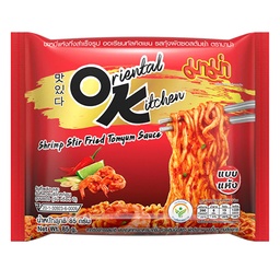 Mama Dried Instant Noodles Oriental Kitchen Shrimp Stir Fried Tomyum Sauce Flavour 85g / (Unit)