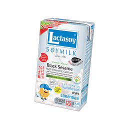 Lactasoy Poy Milk UHT Black Sesame 125ml / (Unit)