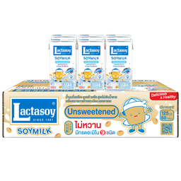 ®Lactasoy Soy Milk UHT Unsweetened Flavored 125ml 1x6x10 / (Box)