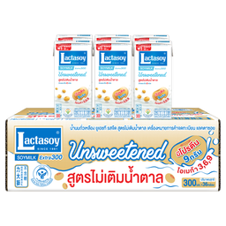 Lactasoy Soy Milk UHT Unsweetened Flavored 300ml 1x6x6 / (Box)